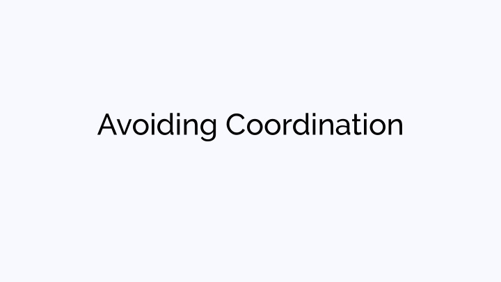 avoiding coordination announcements o ffi ce hours