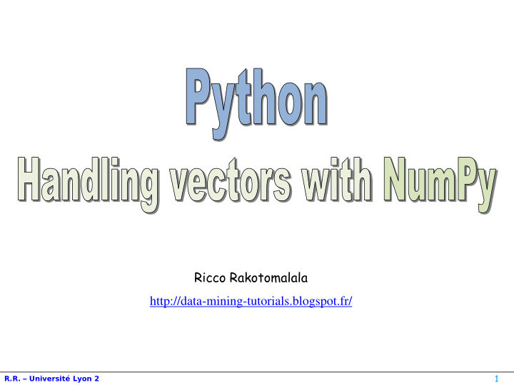 http data mining tutorials blogspot fr