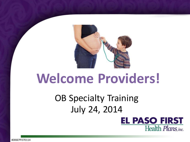 welcome providers