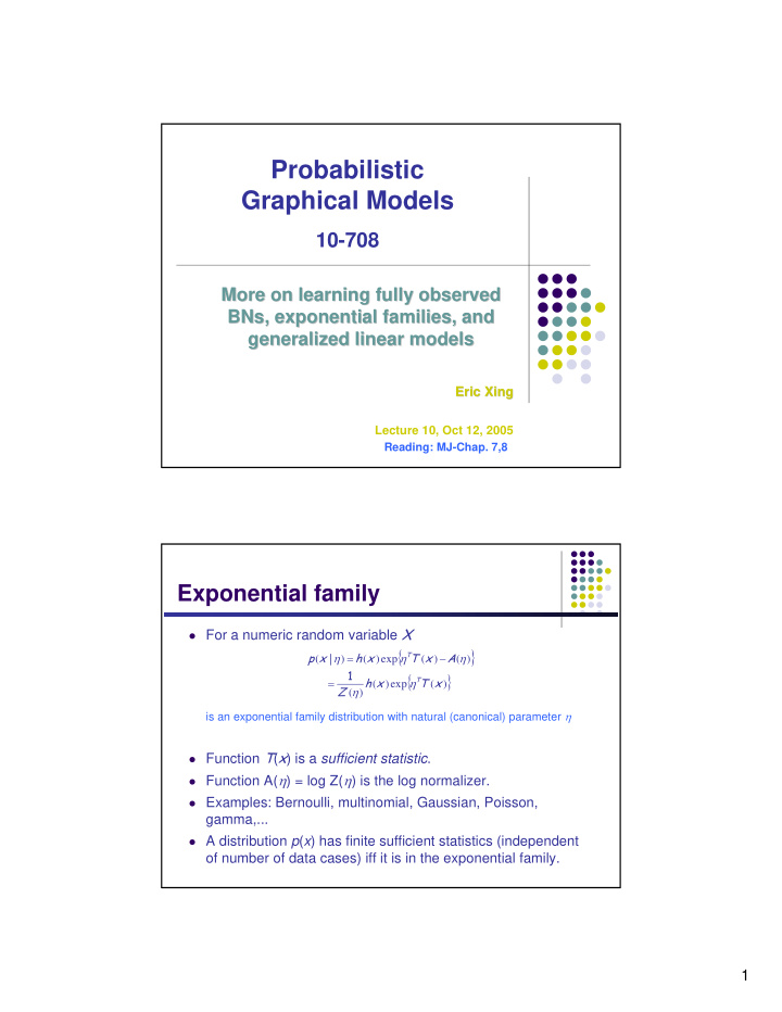 probabilistic graphical models