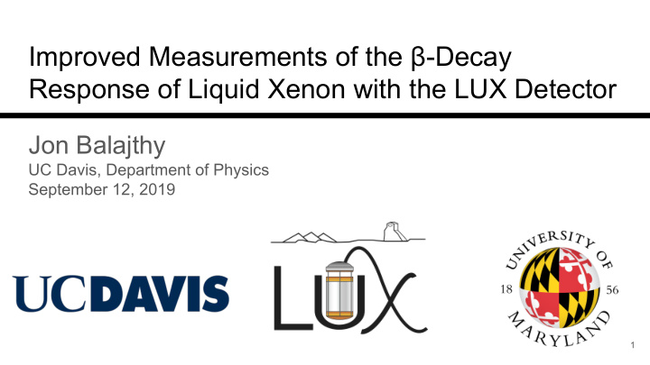 improved measurements of the decay response of liquid