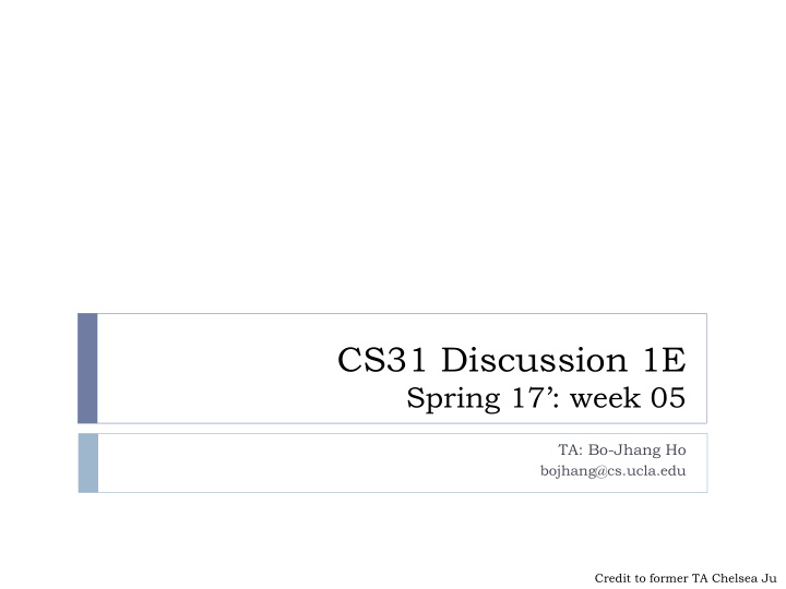 cs31 discussion 1e