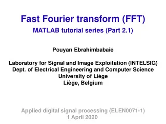 Fast Fourier transform (FFT)  MATLAB tutorial series (Part 2.1)  Pouyan Ebrahimbabaie  Laboratory