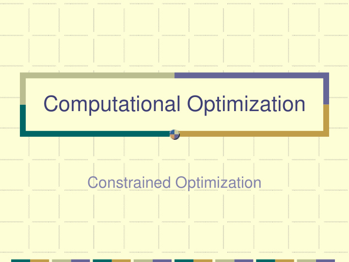 computational optimization