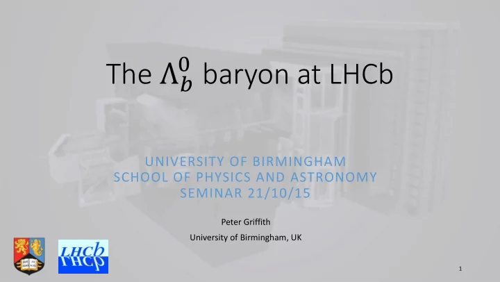 0 baryon at lhcb