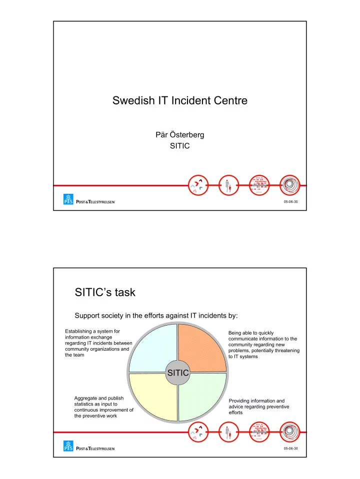 swedish it incident centre