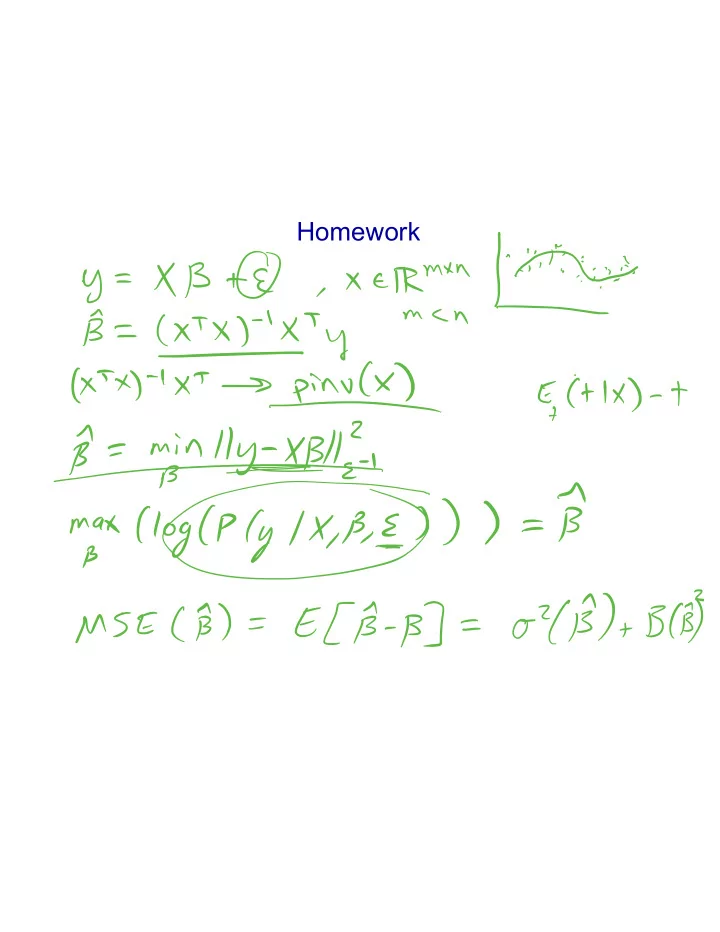 homework homework lecture 7 linear classification methods