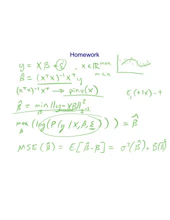 Homework  Homework  Lecture 7: Linear Classification Methods  Final projects?  Groups  Topics
