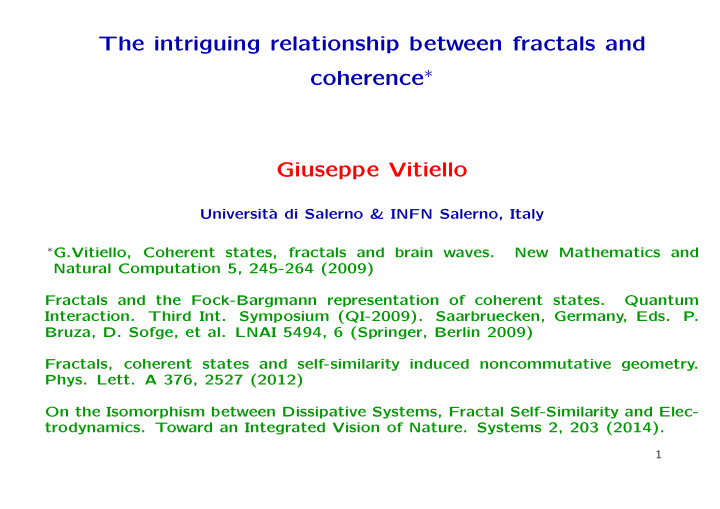 the intriguing relationship between fractals and