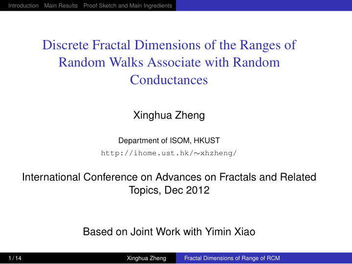discrete fractal dimensions of the ranges of random walks