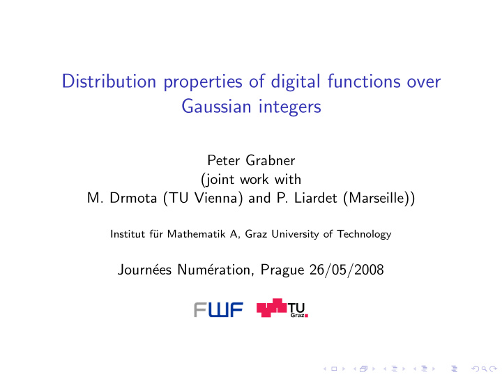 distribution properties of digital functions over