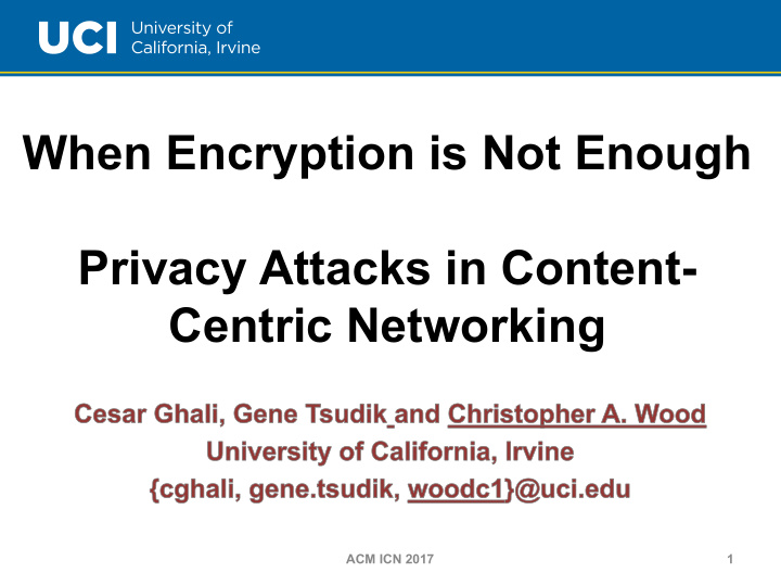 when encryption is not enough privacy attacks in content