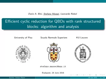 Efficient cyclic reduction for QBDs with rank structured  blocks: algorithm and analysis