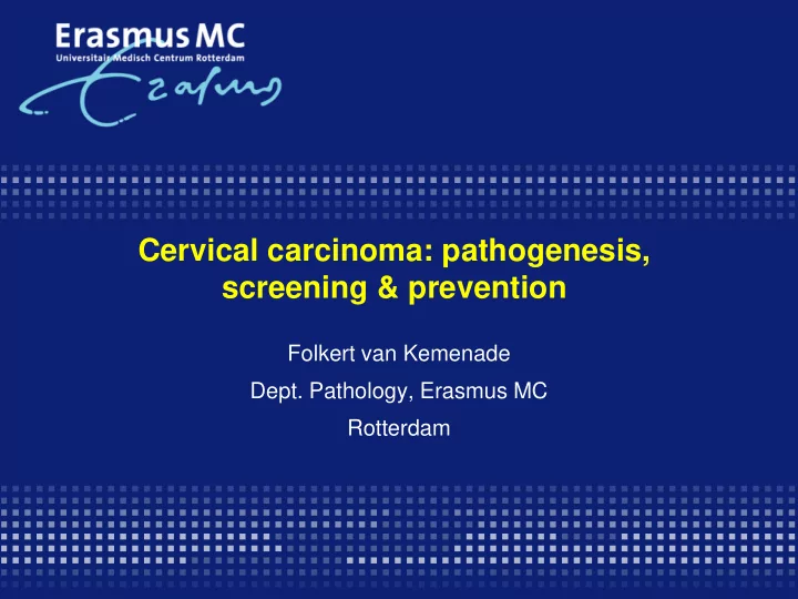 screening amp prevention