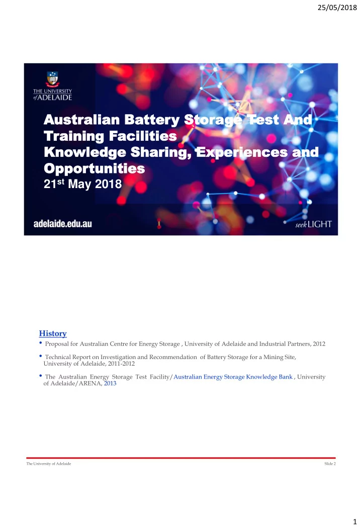 aust ustralian alian ba batte ttery y stor storage ge