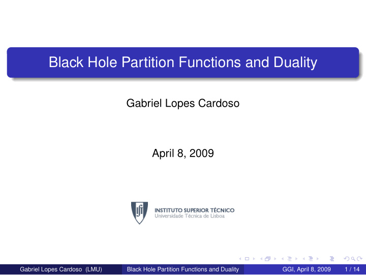 black hole partition functions and duality