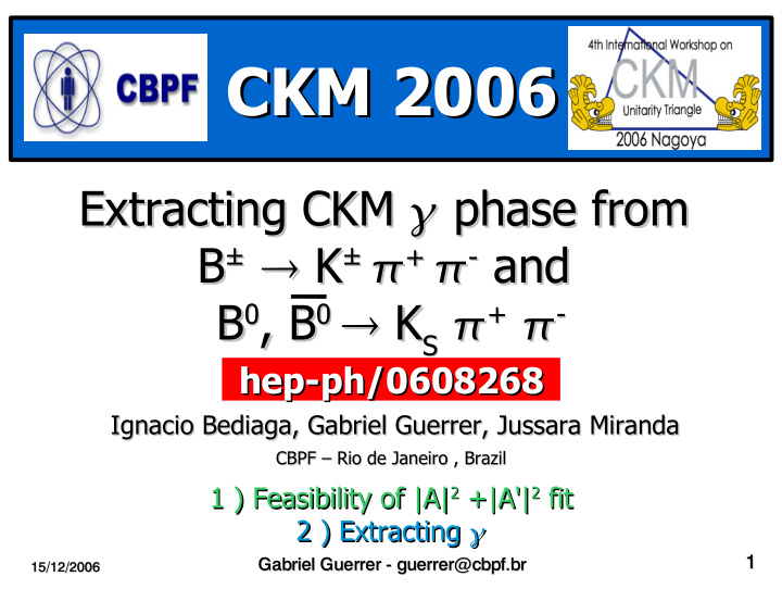 ckm 2006 ckm 2006