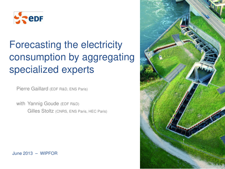 forecasting the electricity consumption by aggregating