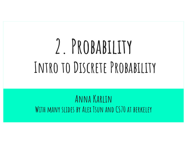 2 probability
