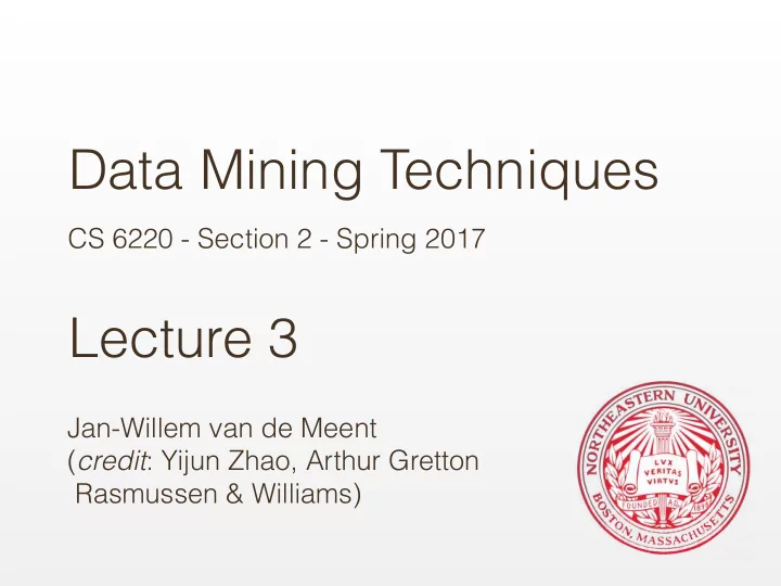 data mining techniques