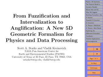 From Fuzzification and  Resulting Formalism: Idea K -Vectors Towards K -Covectors  Intervalization