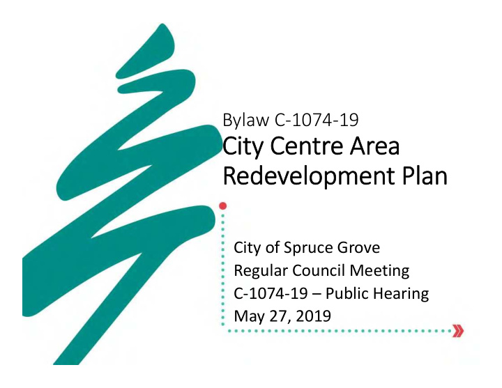 city centre area redevelopment plan
