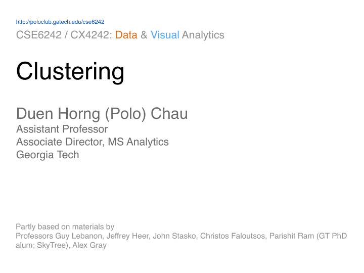 clustering