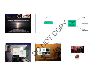 Y  Behavioral  Interven.on  Research  Using  tDCS    Promoting  useful  Plasticity
