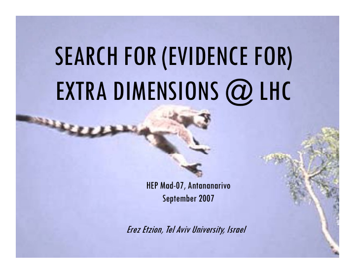 search for evidence for search for evidence for extra