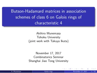 Butson-Hadamard matrices in association  schemes of class 6 on Galois rings of  characteristic 4