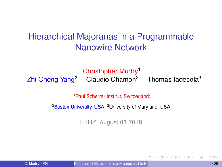 hierarchical majoranas in a programmable nanowire network