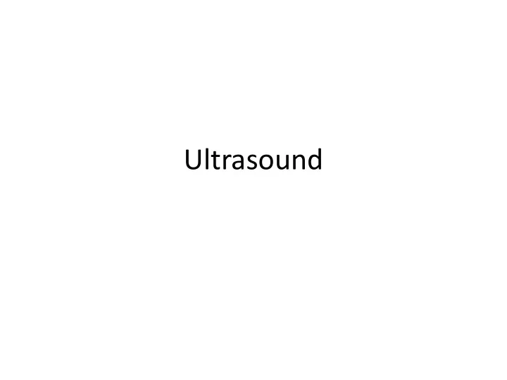 ultrasound ultrasound