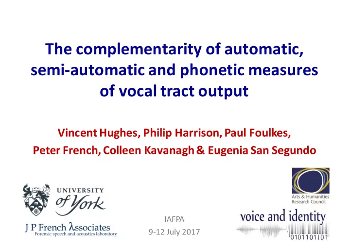 the complementarity of automatic semi automatic and