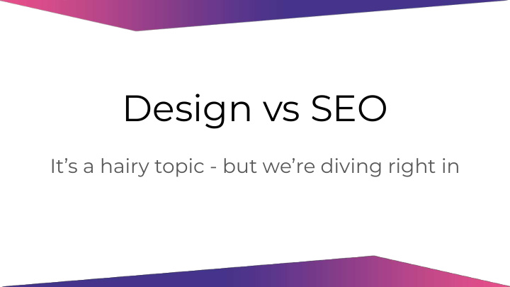 design vs seo