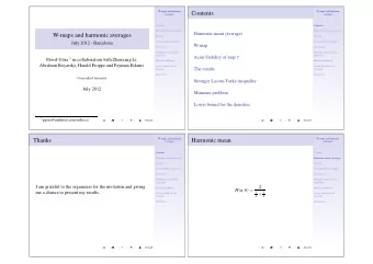 Contents  averages  averages  Contents  Contents  Harmonic mean (average)  Harmonic mean (average)