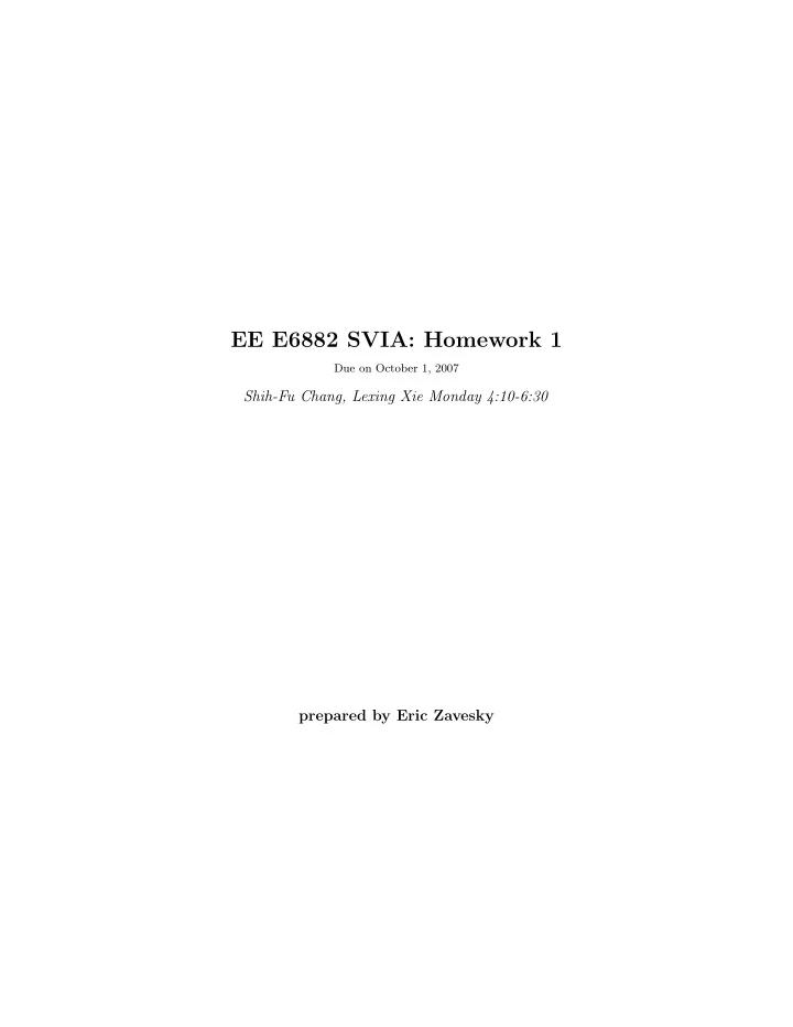 ee e6882 svia homework 1