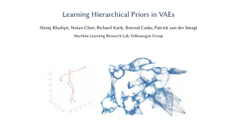 Learning Hierarchical Priors in VAEs  Alexej Klushyn, Nutan Chen, Richard Kurle, Botond Cseke,