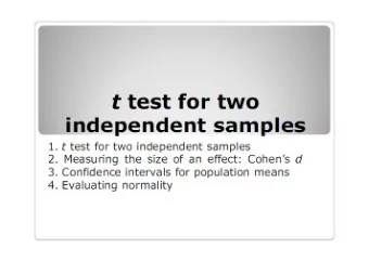 Student  s t-test  The value of t will be compared to values in the  specific table of