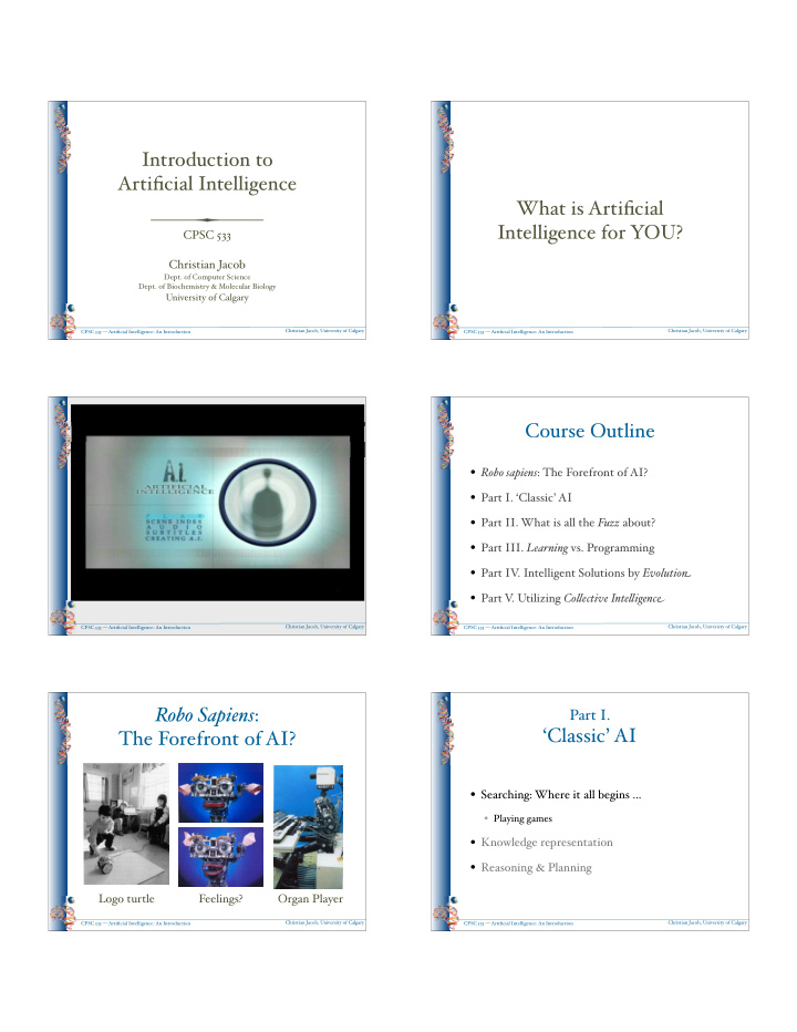 introduction to artificial intelligence what is