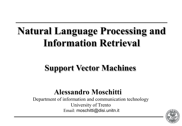 natural language processing and information retrieval