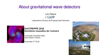 A  b  o  u  t  g  r  a  v  i  t  a  t  i  o  n  a  l  w  a  v  e  d  e  t  e  c  t  o  r  s  A  b