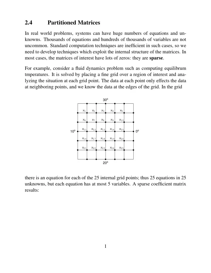 2 4 partitioned matrices