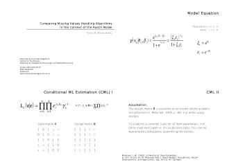 )   n  k  =        x  b  1  k  L    r  (  )  (  )    Assumption:  vi  vi  with