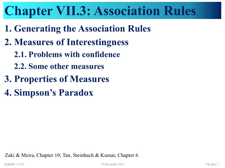 chapter vii 3 association rules