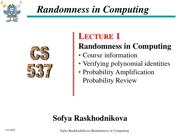 randomness in computing