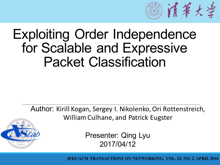exploiting order independence for scalable and expressive