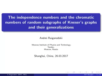 The independence numbers and the chromatic  numbers of random subgraphs of Knesers graphs  and