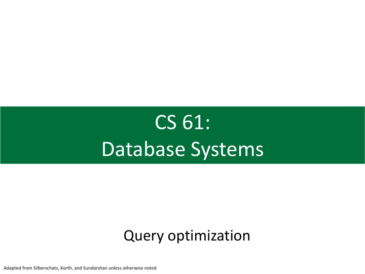 cs 61 database systems