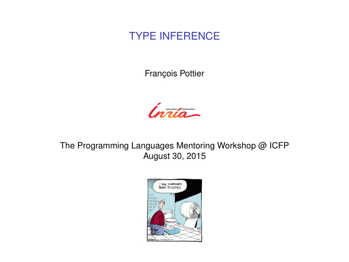 type inference