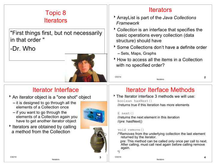iterators topic 8